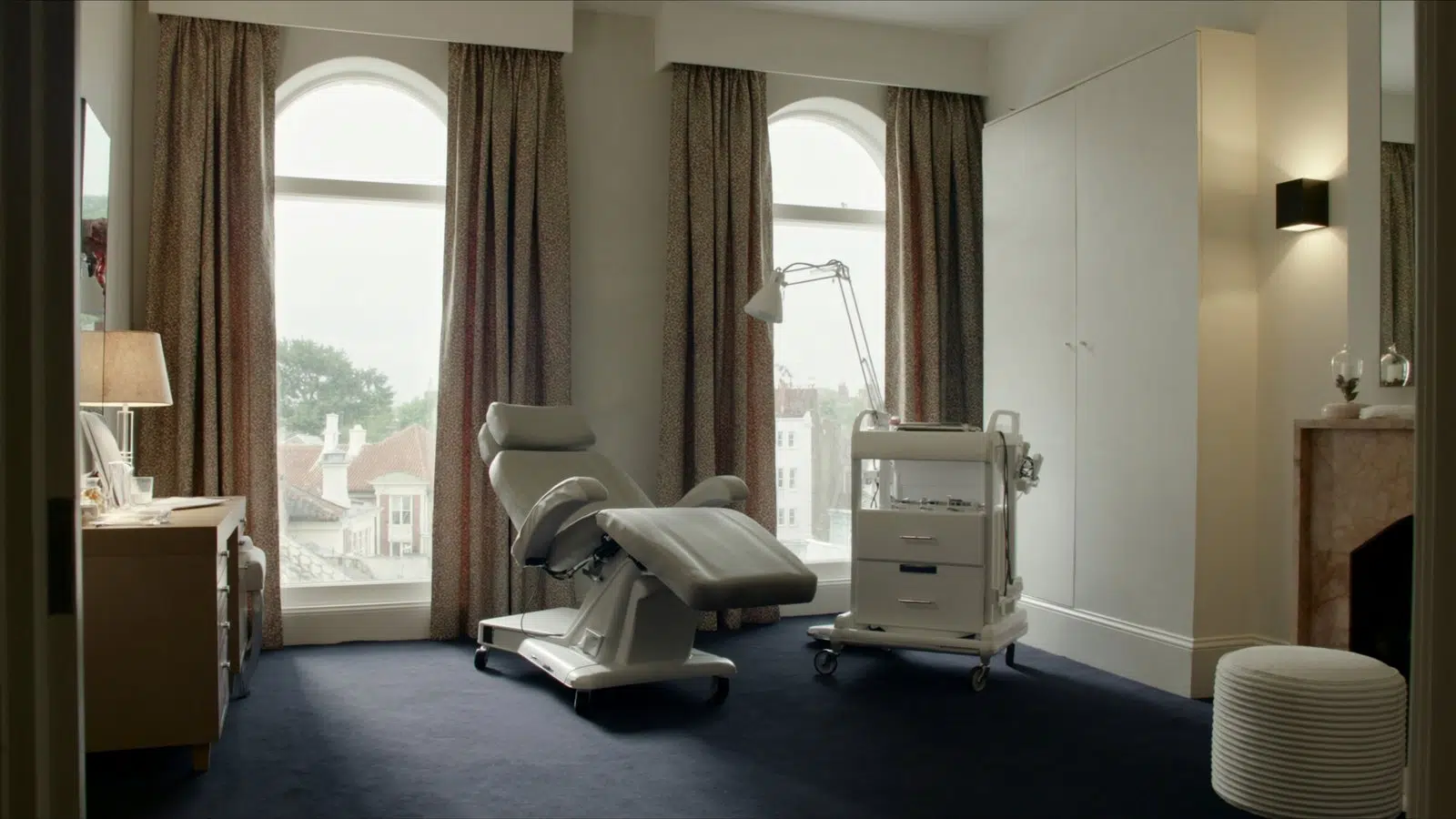 Bright aesthetics consultation room at the Harley Street clinic