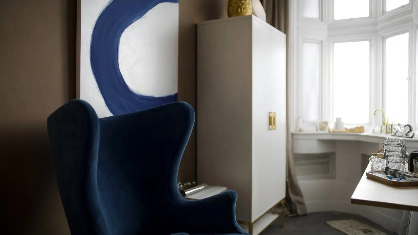 Elegant aesthetics treatment room at the Harley Street clinic